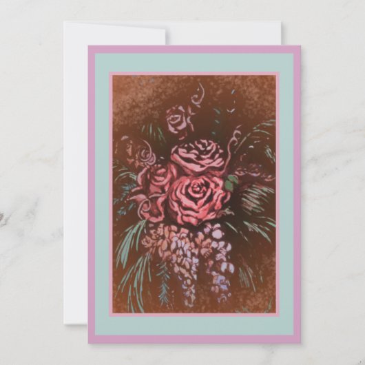 Einladungen für unvergessliche Rose (Vorderseite)