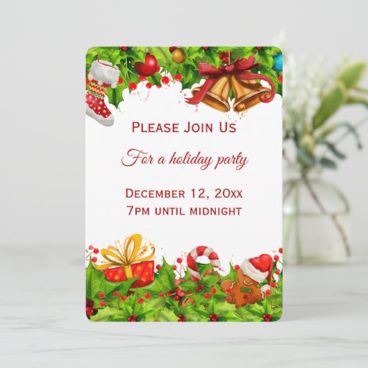 Einladungen für Urlauber oder Privatpersonen (Stehend Vorderseite)