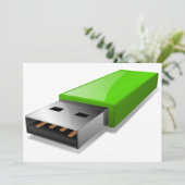 Einladungen für USB-Flash-Laufwerke (Stehend Vorderseite)