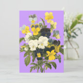 Einladungen für Veilchen und Babydusche (Stehend Vorderseite)