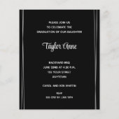 Einladungen für vertikale Foto (Rückseite)