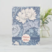 Einladungen für Vintage Blume (Stehend Vorderseite)