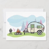 Einladungen für Vintage Camper (Vorderseite)