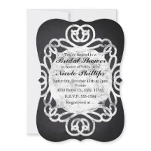 Einladungen für Vintage Frame Bridal Dusche