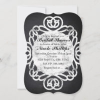Einladungen für Vintage Frame Bridal Dusche