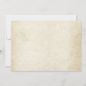 Einladungen für Vintage Hochzeiten (Rückseite)