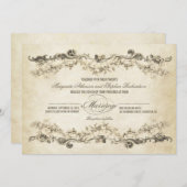 Einladungen für Vintage Hochzeiten (Vorne/Hinten)