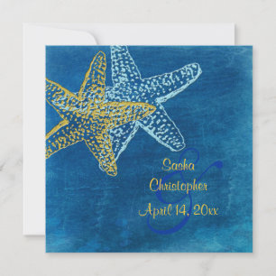 Einladungen für Vintage Hochzeiten am Strand