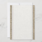 Einladungen für Vintage Hochzeitsfeiern (Rückseite)