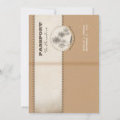 Einladungen für Vintage Palmen (Rückseite)