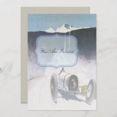 Einladungen für Vintage Rennwagen (Vorne/Hinten)