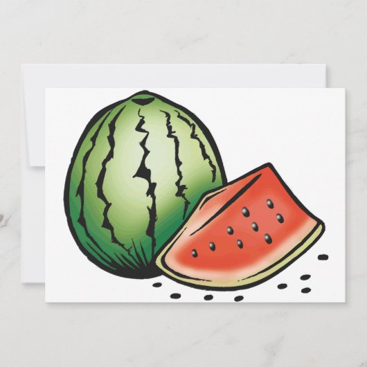 Einladungen für Wassermelonen (Vorderseite)