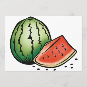 Einladungen für Wassermelonen