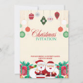 Einladungen für Weihnachtsfeiern individuell anpas (Rückseite)