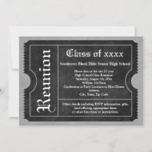 Einladungen für Wiedersehen-Tickets der Schwarz-We