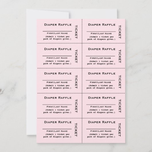 Einladungen für Windeln (Vorderseite)