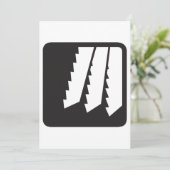 Einladungen für Zähne (Stehend Vorderseite)