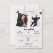 Einladungen für zwei Abschlüsse (Vorderseite)