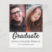 Einladungen für zwei Absolventen (Vorderseite)