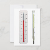 Einladungen für zwei Thermometer (Vorderseite)