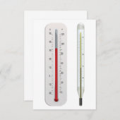 Einladungen für zwei Thermometer (Vorne/Hinten)