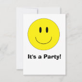 Einladungen "Happy Face" (Vorderseite)