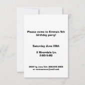 Einladungen "Happy Face" (Rückseite)