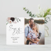 Einladungen, Hochzeit, Bridal, Boho Bridal, rot Einladung (Stehend Vorderseite)