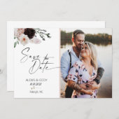 Einladungen, Hochzeit, Bridal, Boho Bridal, rot Einladung (Vorne/Hinten)