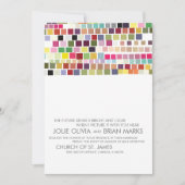 Einladungen | Hochzeit | Farbbasar (Vorderseite)