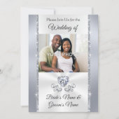 Einladungen Hochzeit mit Bildern von Paaren (Vorderseite)