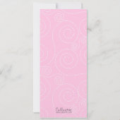 Einladungen in Quinceanera (Ticketstil mit Foto) (Rückseite)