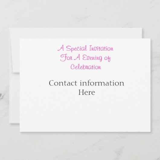 Einladungen in Rosa (Rückseite)