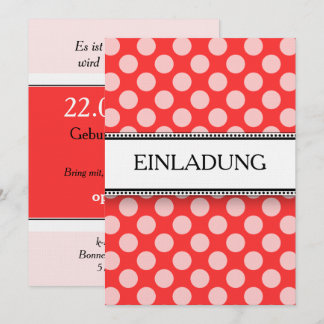 Einladungen in Rot-Weiß