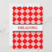 Einladungen in Rot-Weiß (Vorderseite)