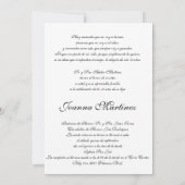 Einladungen in Spanisch (Rückseite)