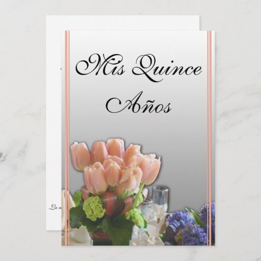 Einladungen in Spanisch (Vorne/Hinten)