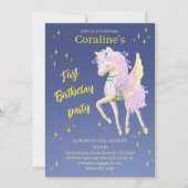 Einladungen Karten Erstgeburtstag mit Einfärbung (Vorderseite)