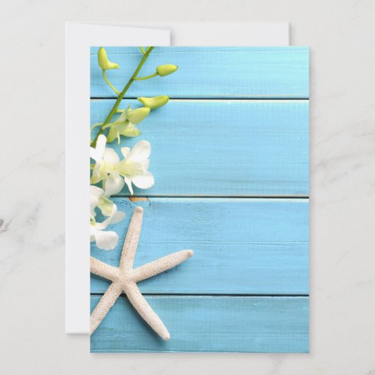 Einladungen mit Orchideen (Rückseite)