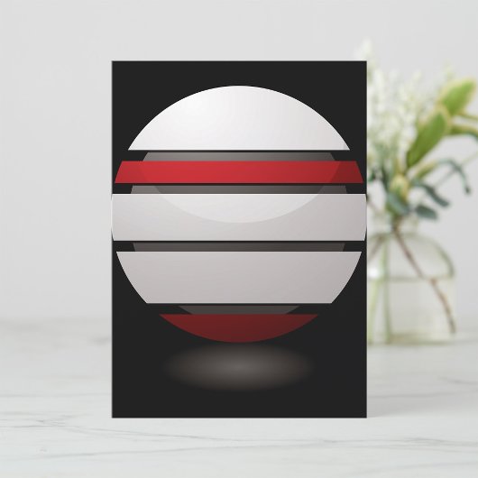 Einladungen mit roten und weißen Droiden