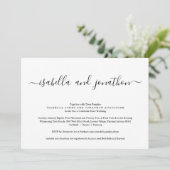 Einladungen mit UAWG & Registry für eine Hochzeit (Stehend Vorderseite)