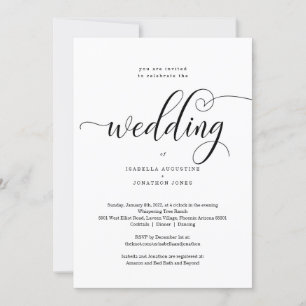 Einladungen mit UAWG & Registry für eine Hochzeit