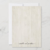 Einladungen mit UAWG & Registry für eine Hochzeit (Rückseite)