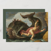 Einladungen nach dem Motto "Jonah and the Whale" (Vorne/Hinten)