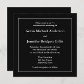 Einladungen oder Ankündigungen am Schwarzen und We (Vorne/Hinten)