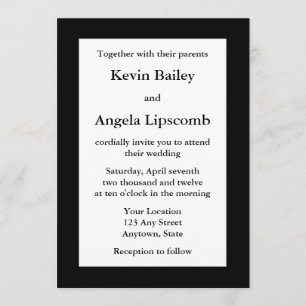 Einladungen oder Ankündigungen für klassische Schw