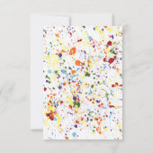 Einladungen "Paint/Art Party" (Rückseite)