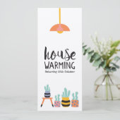 Einladungen Party Kakteen Illustrations (Stehend Vorderseite)