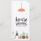 Einladungen Party Kakteen Illustrations (Vorne/Hinten)