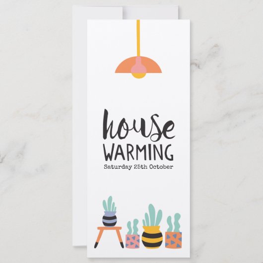 Einladungen Party Kakteen Illustrations (Vorderseite)